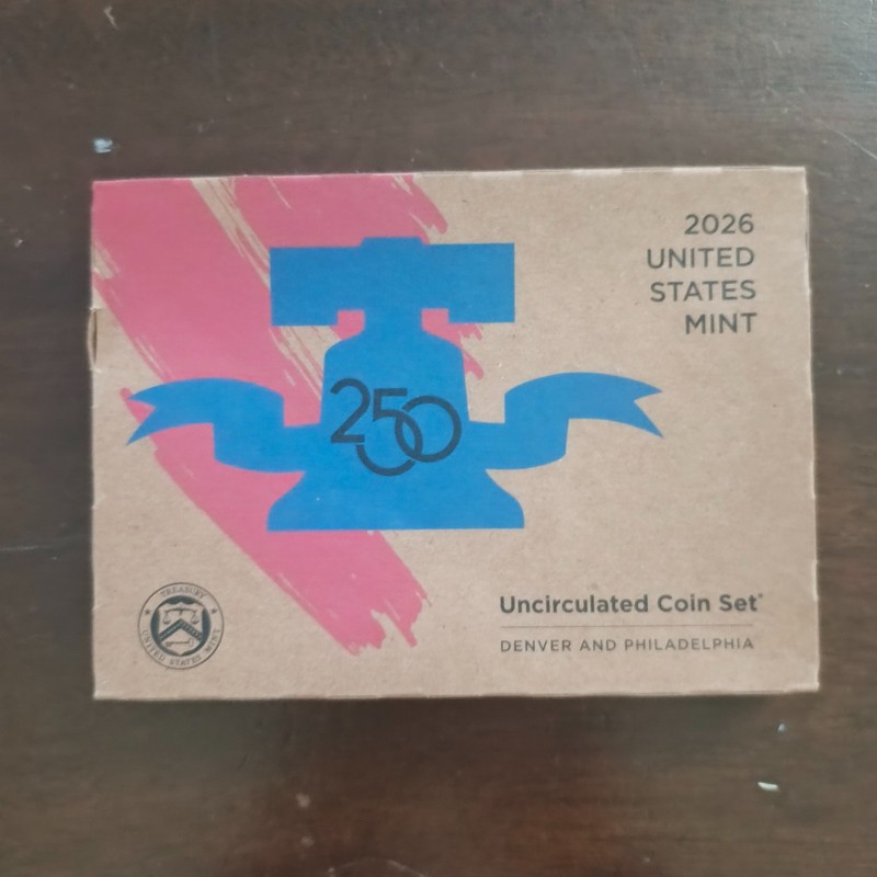 2026 Uncirculated Coin Set US Mint, New, Sealed