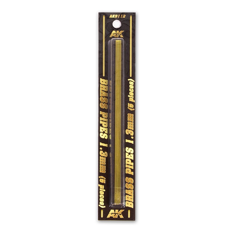 Brass Pipes 1.3mm (5pcs) - Hobby Tools & Accessories - AK Interactive Brand New