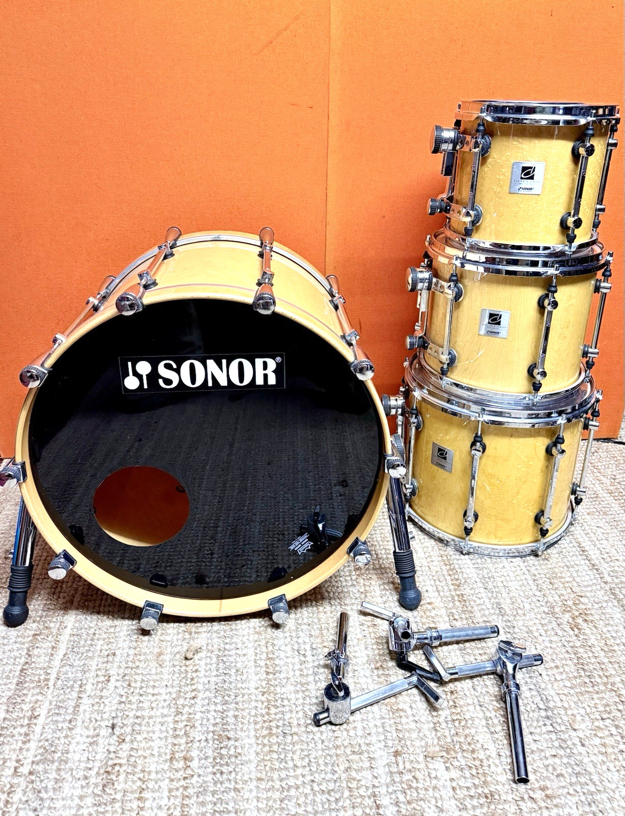 Sonor Designer Shellset 22,10,12,14 In Birds Eye Maple Maple Light Shells!