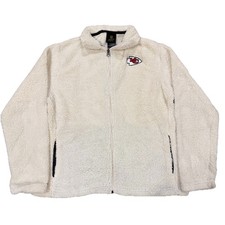 NFL Juniors Collection Kansas City Chiefs Full Zip Sherpa Jacket Sz.LG 11-13 