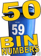 50 WHEELIE BIN NUMBERS make money from home buisness