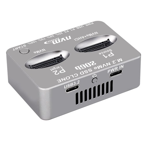 Dual-Bay External Hard Disk Box M/B Key M.2 SSD Enclosure for M2 SSD Key SSD - Afbeelding 2 van 12