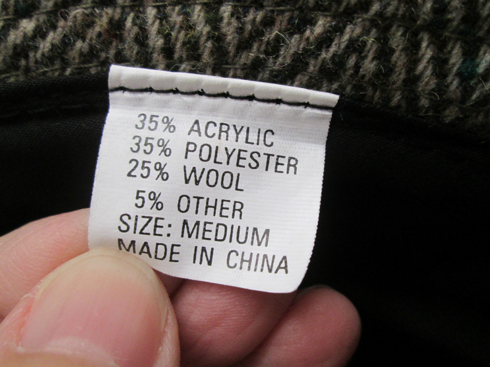 Vintage Brown Tweed Wool Blend Mens Bucket Hat eBay