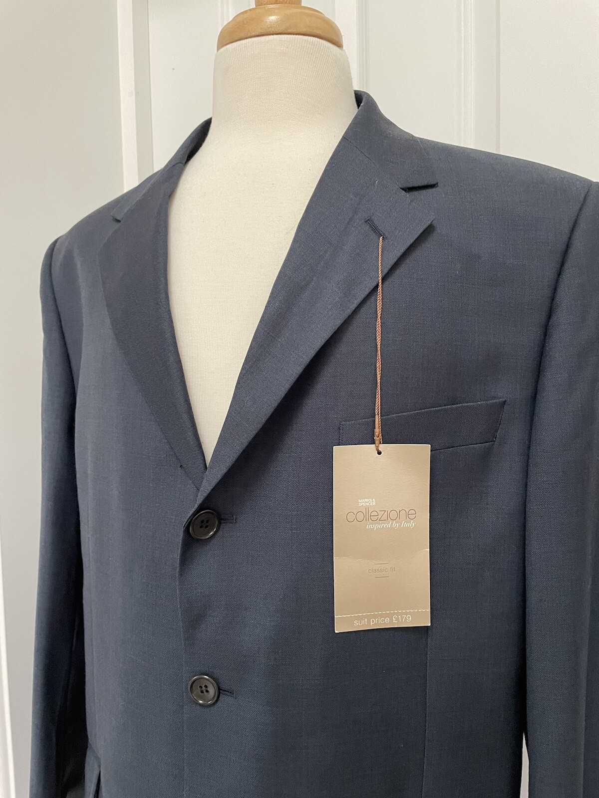 Brand New Marks And Spencer Autograph Mens Navy Suit Jacket Chest 44in  RRP £110 image 6
