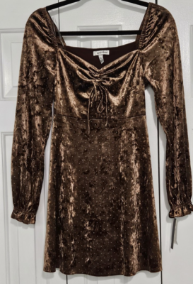 SPEECHLESS Juniors Copper Velvet Long Sleeve Short Party Dress S NWT | eBay SPEECHLESS Juniors Copper Velvet Long Sleeve Short Party Dress S NWT | eBay
