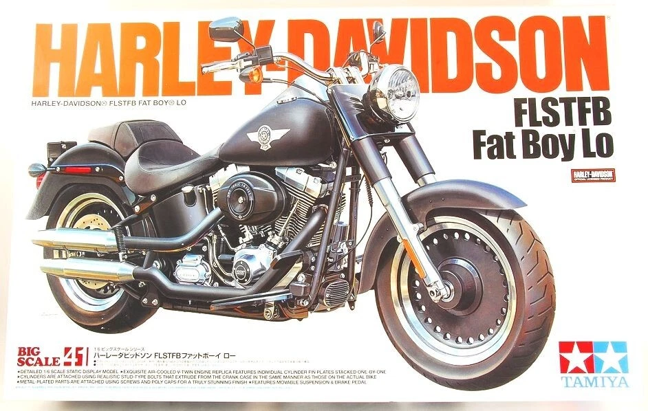 TAMIYA 1/6 HARLEY-DAVIDSON FLSTFB Fat Boy Lo BIG SCALE SERIES NO