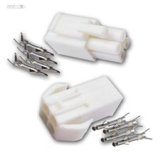 Złącze wtykowe AMP 4-biegunowe, wtyczka/gniazdo/para 1/5/10 sztuk, 12V/24V np. RGB LED