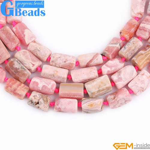 Natural Assorted Gemstone Faceted Tube Column Beads for Jewelry Making 8x12mm - Picture 100 of 192