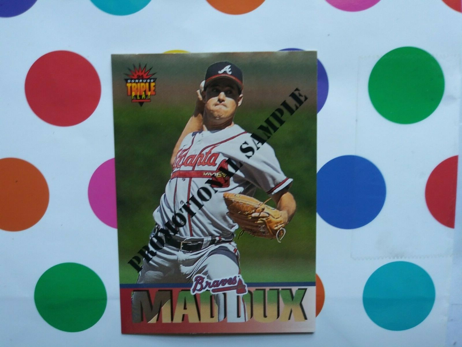1994 Donruss Triple Play #10 of 10 Greg Maddux Atlanta Braves HOF PROMO CARD  | eBay