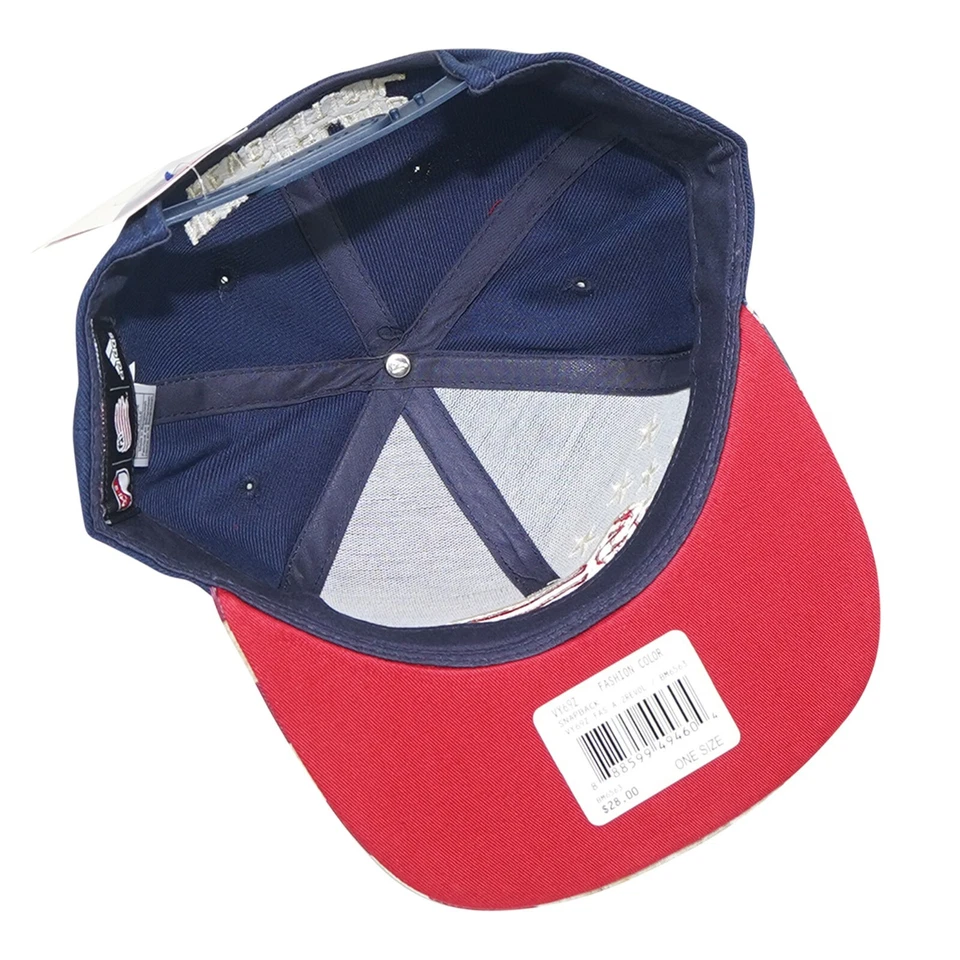 New England Revolution MLS Adidas Unisex Navy USA Flag Snapback - Image 3 of 3