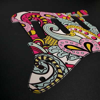 Fender Strat Schlagbrett   Floral #2   Custom Pickguard   Grafik   Stormguitar