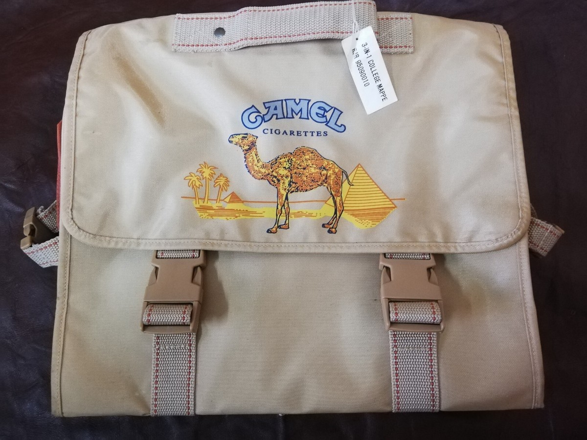 Vtg Rare Original Cigarette CAMEL College Mappe Bag Briefcase Backpack  Rucksack