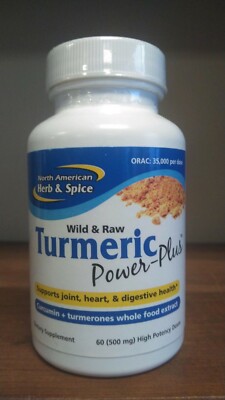 Turmeric Power Plus 60 capsules North American Herb & Spice