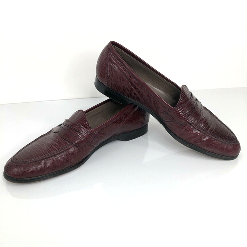 Exotic Penny Loafer Shoes - EXCELLENT 