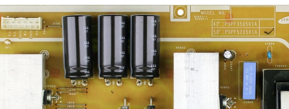 Placa de unidad de fuente de alimentación Samsung PSPF520501A BN44-00274A para PN50B400P3DXZA Foto 2 de 3