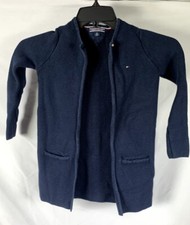 Tommy Hilfiger Girls Navy Blue Cardigan Sweater Size 8
