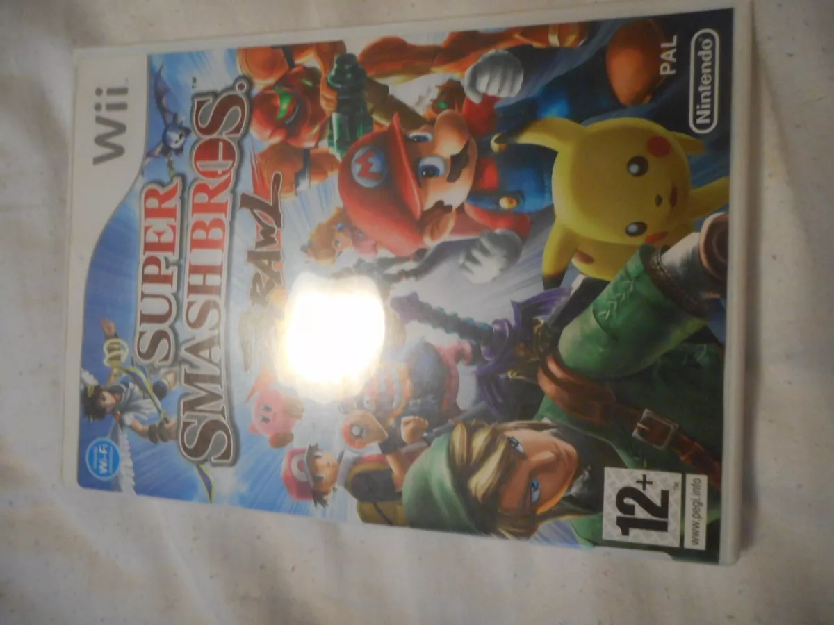 WII SUPER SMASH BROS BRAWL GAME WITH MANUAL