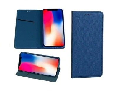 EF.GLOBE-TRADING Coque Etui Housse Portefeuille pour Samsung Galaxy A13 4G bleu marine