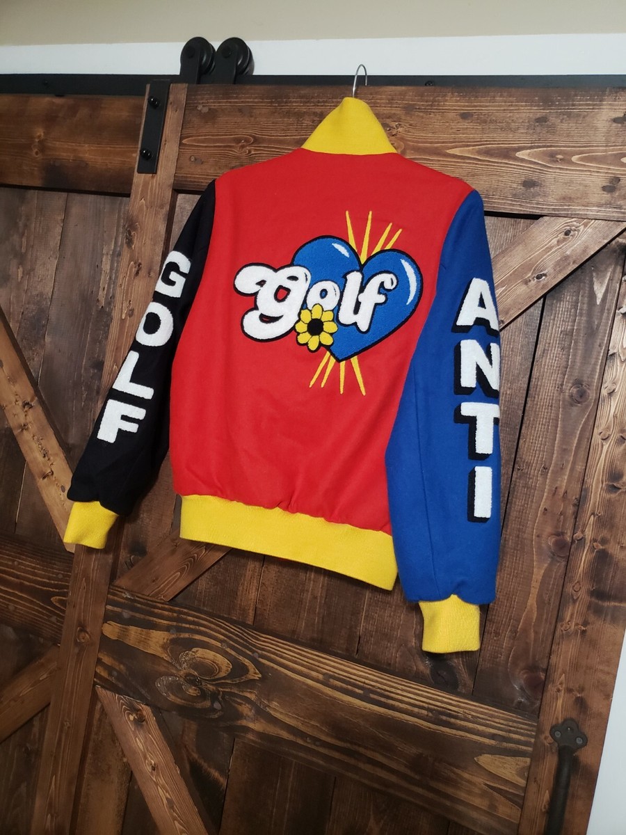 Tyler the Creator Golf Primary Varsity Jacket Concert Tyler the Creator Golf Primary Varsity Jacket Concert