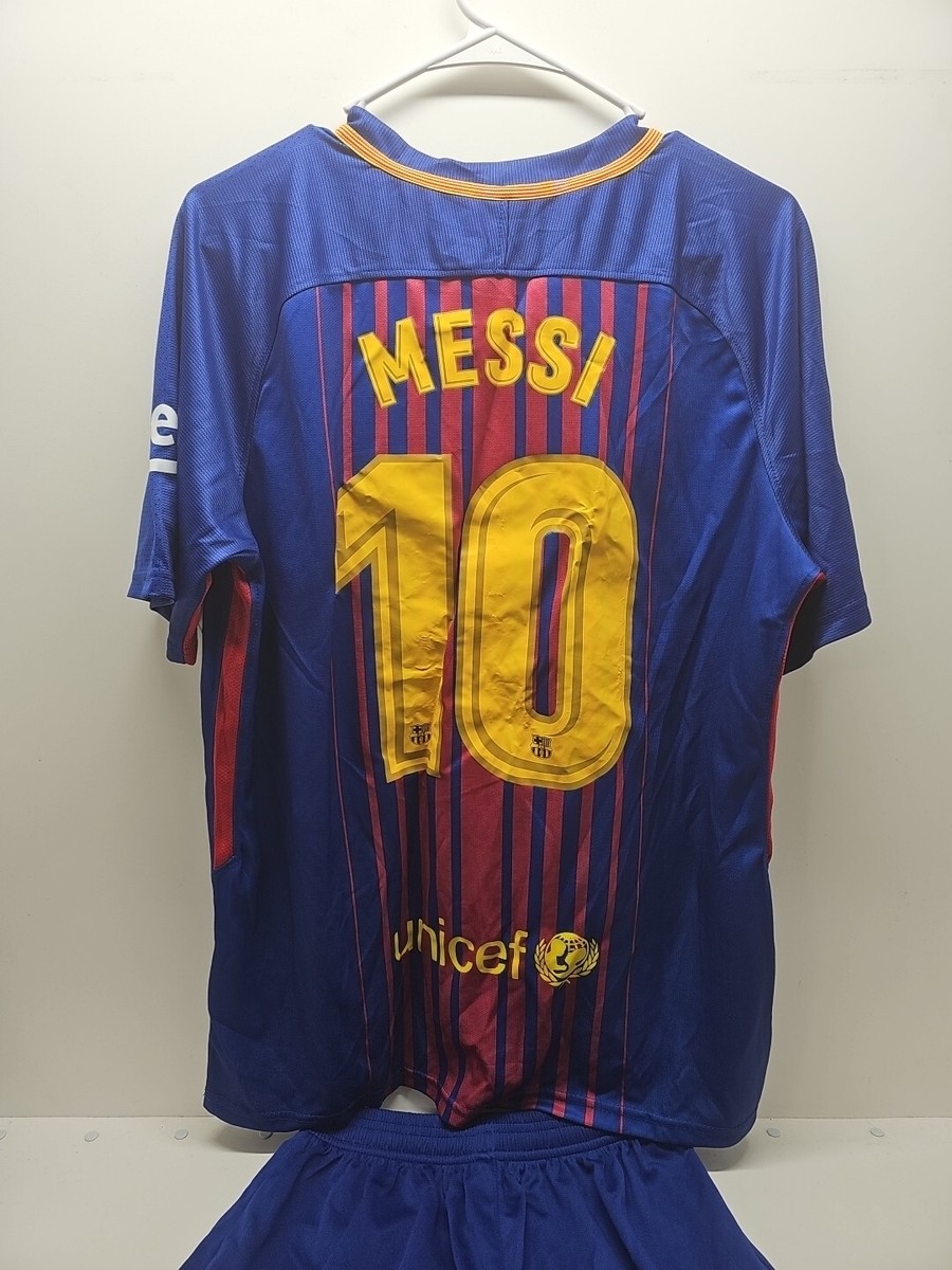 MESSI 10 FC Barcelona 公式ユニフォーム FC Barcelona Leo Messi #10 Jersey Blue & Red Rakuten