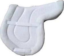 PRI Waffle Fleece Shaped Show Pad - White - 15", 16", 17", 18"