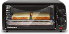 Eto236 Personal Compact 2 Slice Countertop Toaster Oven with 15 Minute Timer & A