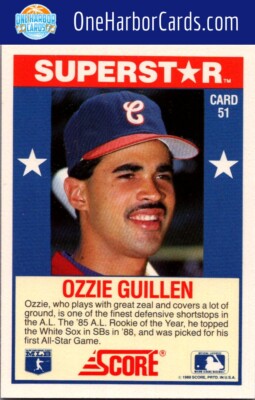 1989 Score Hottest Players Chicago White Sox Baseball Card #51