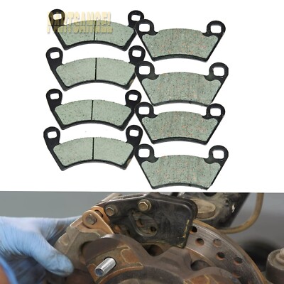 OUMURS 8-Piece Brake Pad Set (4 Pairs) For Polaris Ranger 570 2014-2020 – Front & Rear Direct Fit