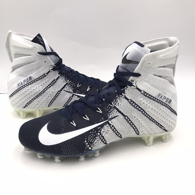 Nike Vapor Untouchable 3 Elite White Navy Football Cleats  display picture 2