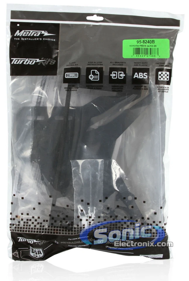 Metra 95-8240B Double DIN Installation Dash Kit for 2004-2009 Toyota Prius - Image 4 of 4