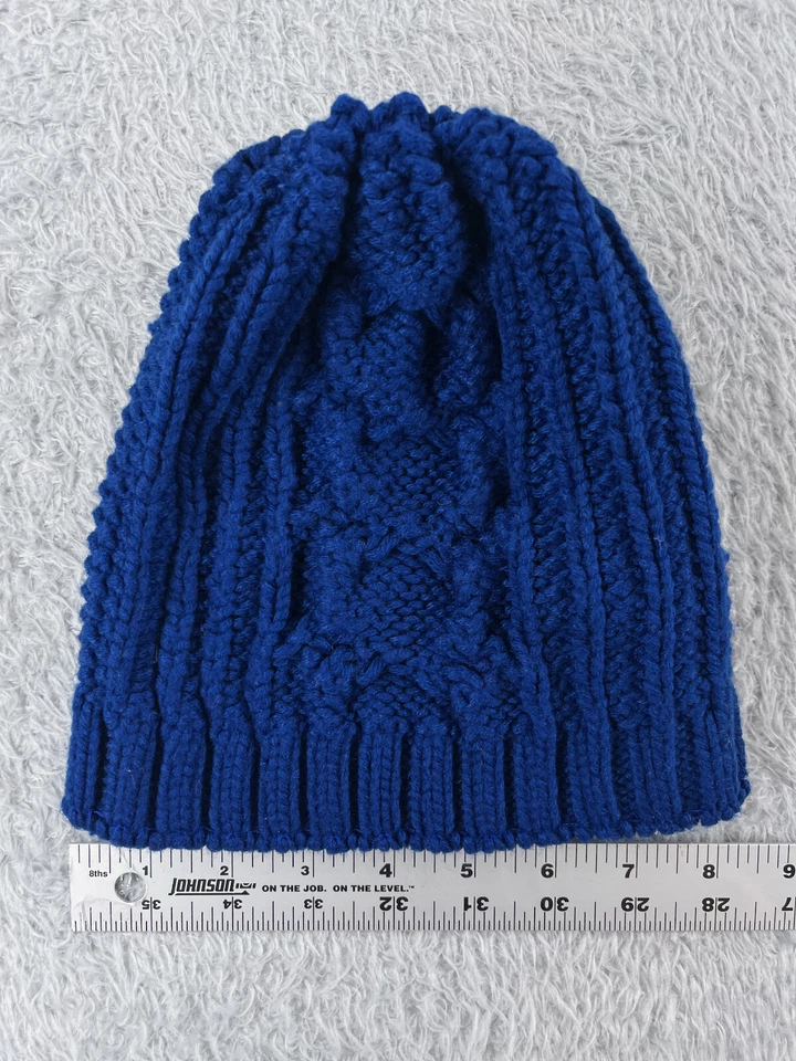 Gorro Merona Toque Mujer Talla Única Azul Tejido con Cable Acrílico Invierno Nieve Esquí Foto 4 de 4