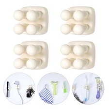 Silicone Toothbrush Holder Self-Adhesive Hooks for Hanging Key Clothes