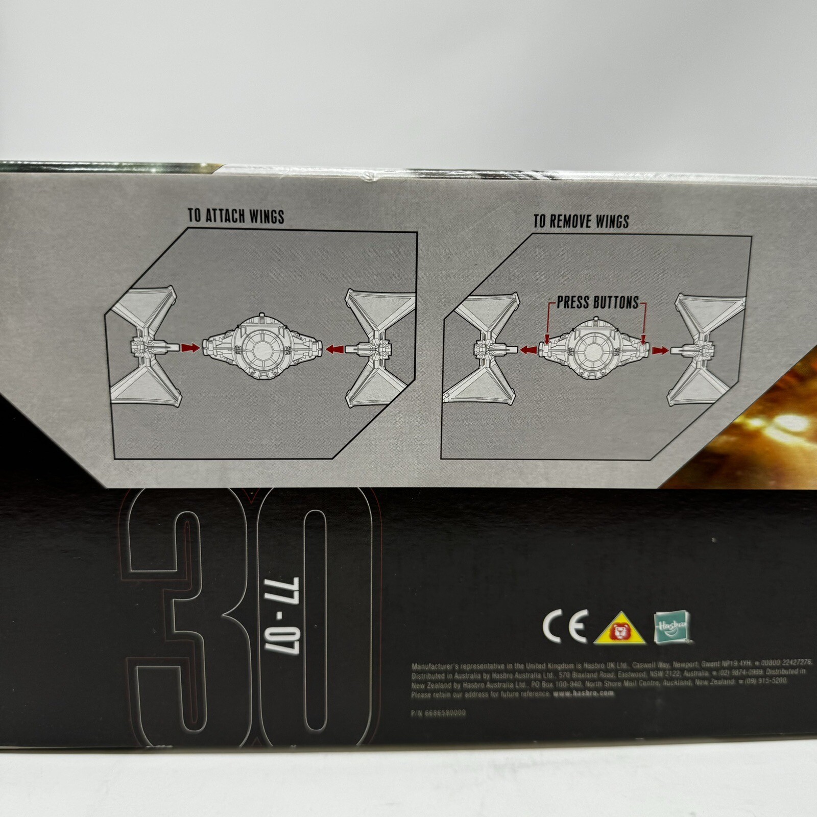 Star Wars 30th Anniversary Elite TIE Interceptor Toys-R-Us Exclusive Hasbro 2007