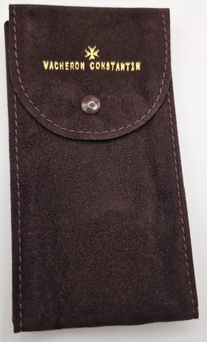 SACCHETTO PER OROLOGI VACHERON COSTANTIN MARRONE VELLUTO CON  PATTINA
