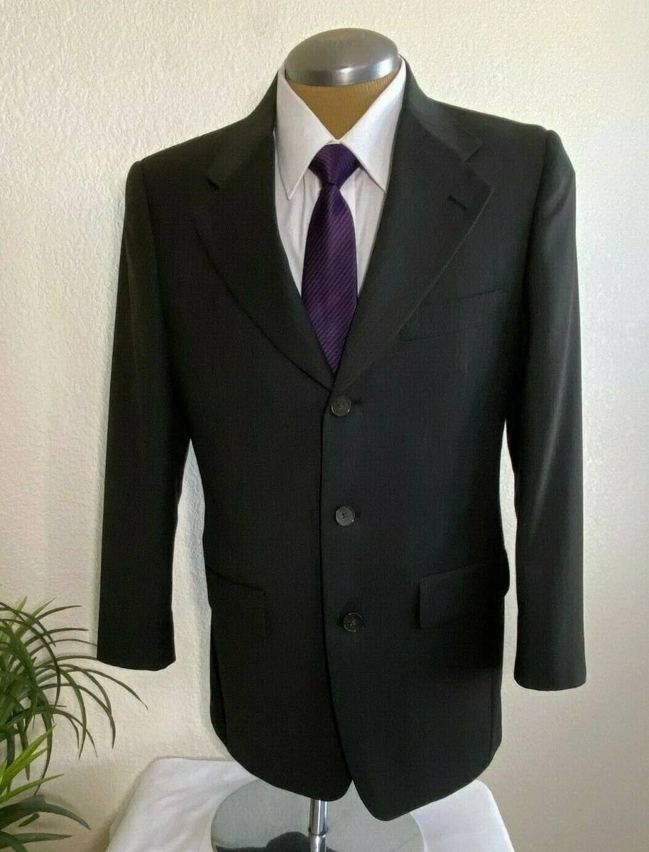 Claiborne Mens Suit Jacket Blazer 3 Button Dark Brown 38R eBay