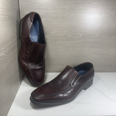 MAGNANNI Linea Merino Brown Leather  Loafers Mens US 11.5 M 16923