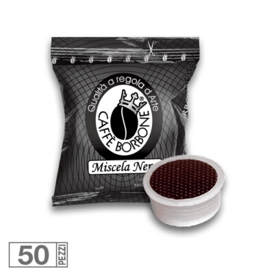 50 Kapseln Pads Caffe' Borbone Blend Black Kompatibel lavazza Espresso Point