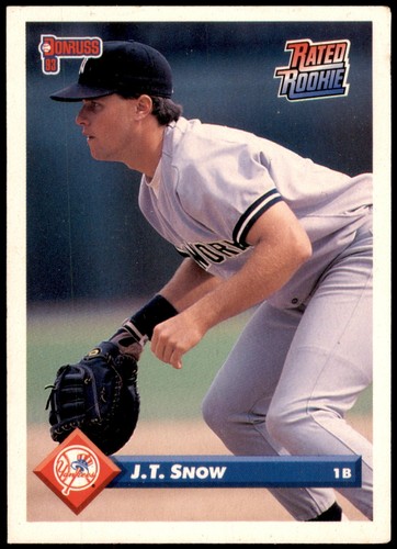 J. T. Snow #110 1993 Donruss card