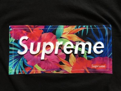 supreme floral box logo