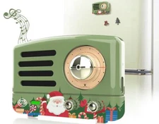 MUZEN Retro Magnetic Sticker Bluetooth Fridge Speaker - Christmas Green!