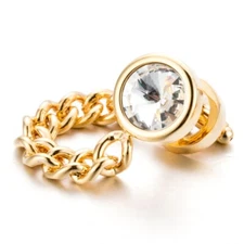 Fashion Men Cufflinks 1 Pair of Shirt Suit Cuff Links Jewelry Rhinestone Classic