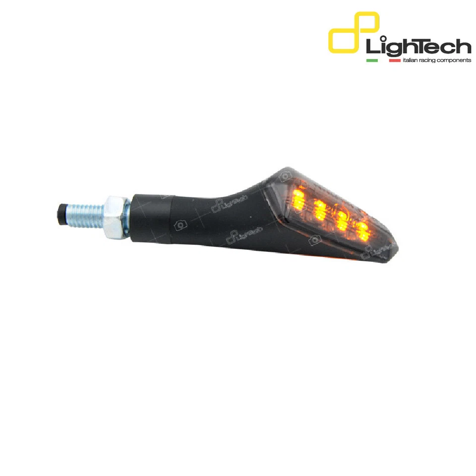 LIGHTECH 2 Indicator Arrows Omol E8 Moto Guzzi Grey 850 2006 > 2016 - Image 3 of 4