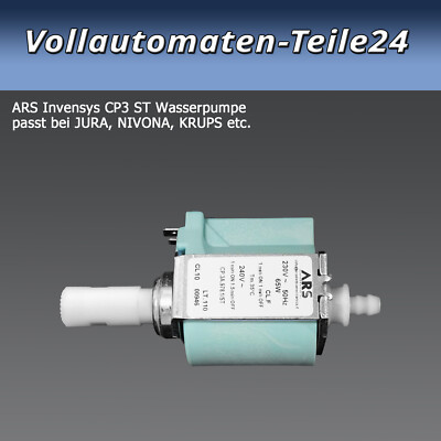  ARS Invensys CP3 / CP3A Wasserpumpe zu Jura Bosch Nivona Krups Kaffeeautomaten