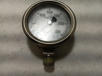 WIKA 316 SS Pressure Gauge 3000 PSI (E3C2)