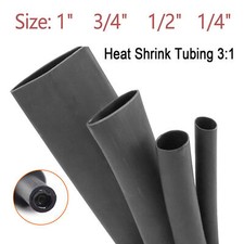 Heat Shrink Tubing Tube Dual Wall 3:1 Marine Adhesive Glue Lined Black