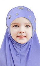 Little Girls Hijab Head Covers For 2 To 5 Years Old Multi Colors