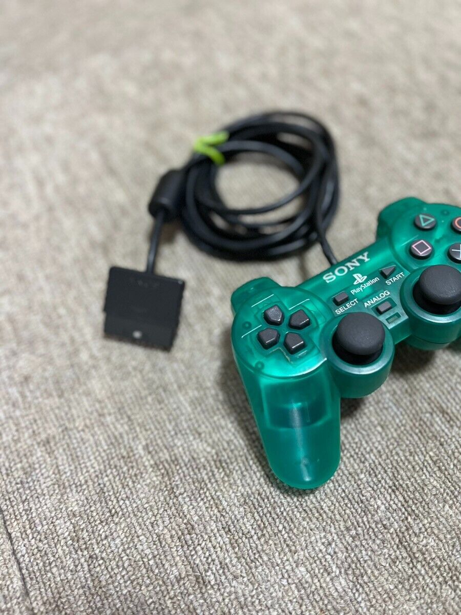 Playstation2 Dual Shock2 Emerald Green clear Sony PS2 Japan Playstation2 Dual Shock2 Emerald Green clear Sony PS2 Japan