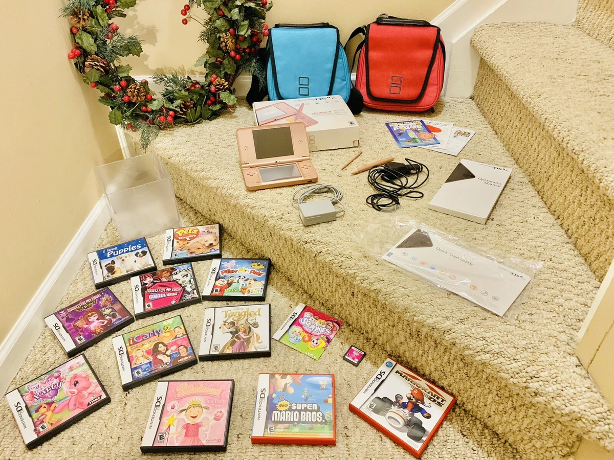 Tested ! Nintendo DSi *Box, Charger, Manual, Cloth, Case & Stylus* DS Light Blue