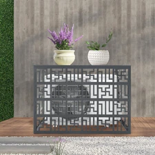 Air Conditioner Fence for Outdoor Units Metal Privacy Fence Cover Privacy Fence