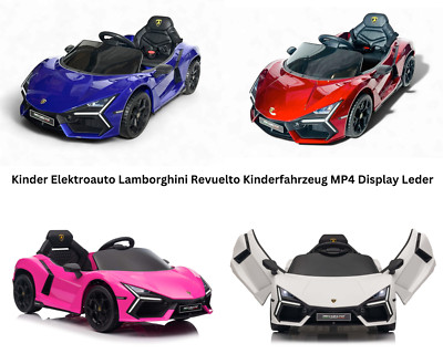 Lamborghini Revuelto Kinder Elektroauto 12V   Ledersitz, EVA-Reifen, inkl. RC